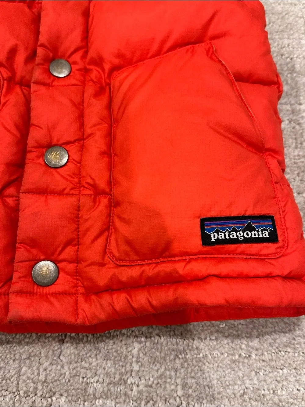 Patagonia toddler Red & Blue Puffer Vest